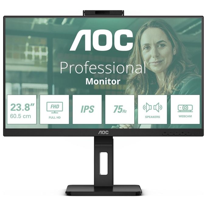 Aoc 24P3QW Monitor PC 23,8" Full HD IPS 100 Hz (Nero)