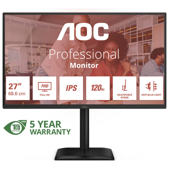 Aoc 27E4U Monitor pc 27'' full hd led nero
