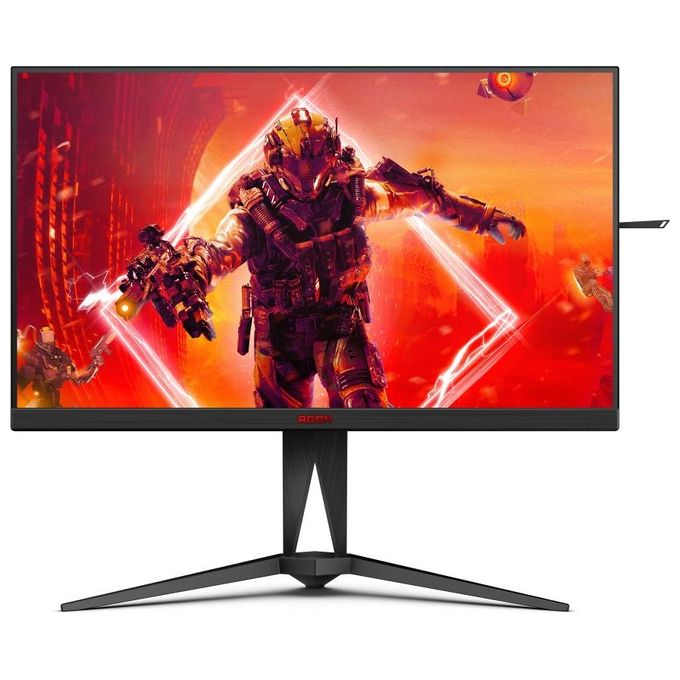 AOC AGON AG275QXN - Monitor Gaming QHD da 27 pollici, 165 Hz, 1 ms, HDR400, FreeSync Premium (2560x1440, HDMI, DisplayPort, hub USB), colore nero/rosso