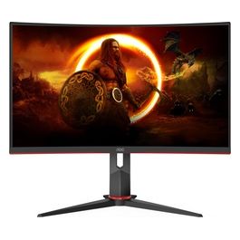 Monitor Gaming CQ27G2S QHD da 27'', Frequenza 165 Hz, Tempo di Risposta 1 ms, FreeSync Premium (2560x1440), HDMI, DiplayPort, Nero/rosso