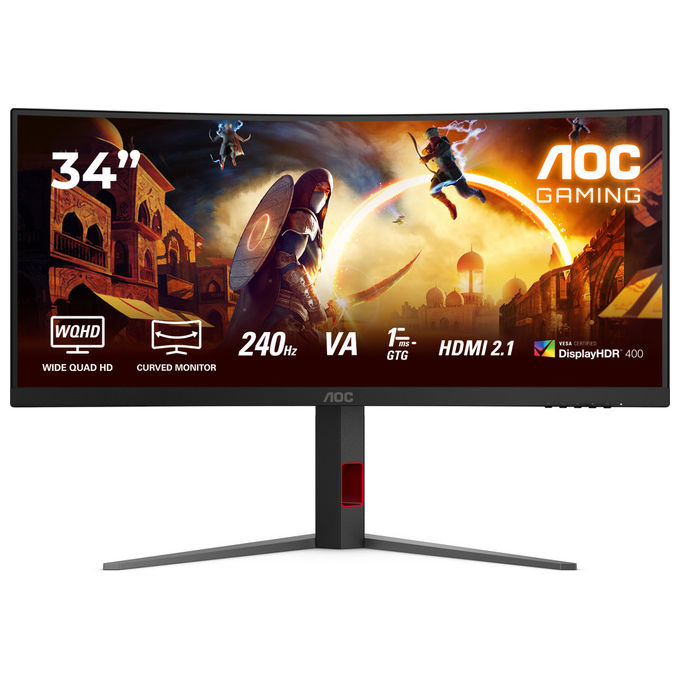 Aoc Cu34g4z Monitor Gaming Curvo 34'' Wide Quad Hd 240Hz