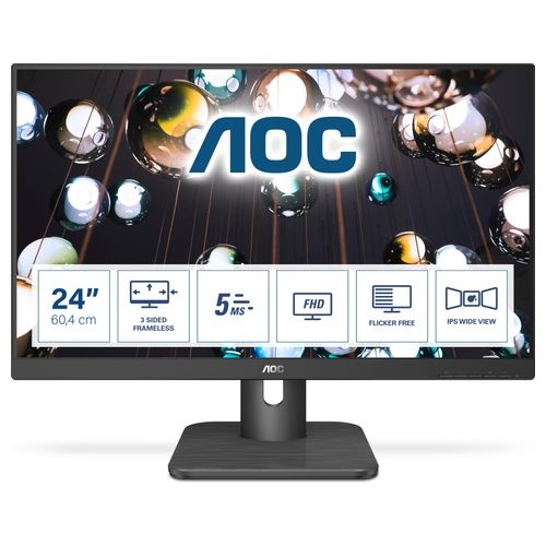 AOC Monitor 23.8" WLED IPS Essential-Line 24E1Q 1920 x 1080 Full HD Tempo di Risposta 5 ms
