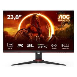 G2 24G2SPAE/BK Led Display 23.8" 1920x1080 Pixel Full HD Nero/Rosso