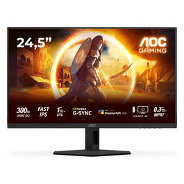 G4 25G4SRE Monitor Gaming 24.5" Full HD 310Hz IPS, Nero/Rosso