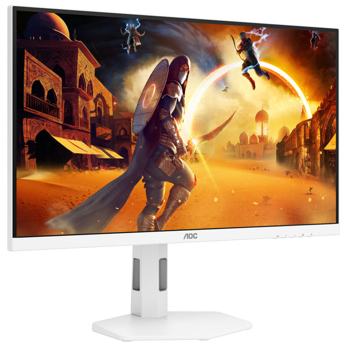 Aoc U27G4-WS G4 Monitor PC 27" 4K Ultra HD IPS 160 Hz (Argento - Bianco)