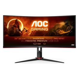 Monitor 34" LED VA Curvo Gaming CU34G2 / BK 3440 x 1440 WQHD Tempo di Risposta 1 ms Frequenza di aggiornamento 100 (Hz)