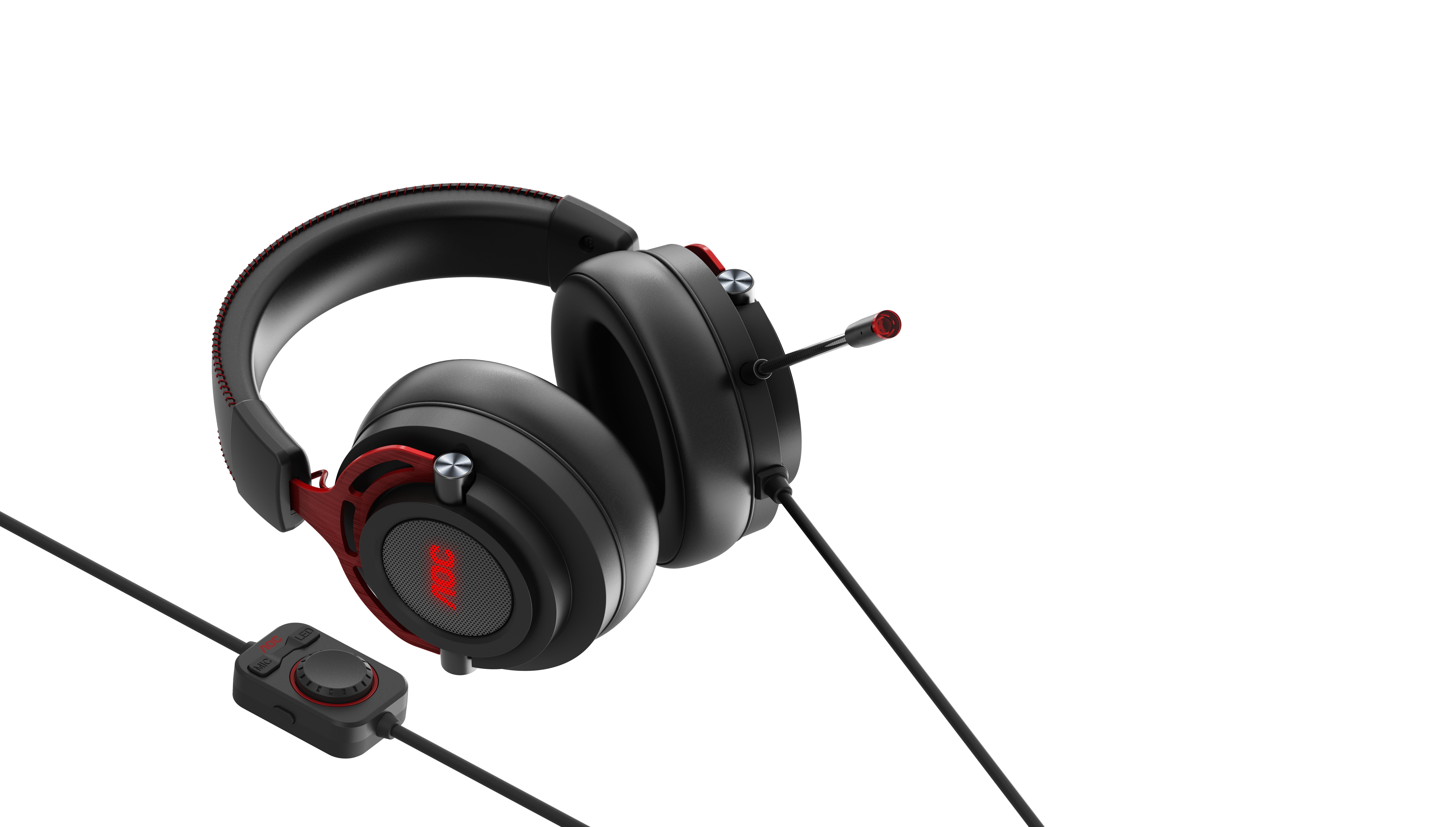 AOC GH300 Cuffie Gaming Over-Ear con Retroilluminazione RGB | Yeppon