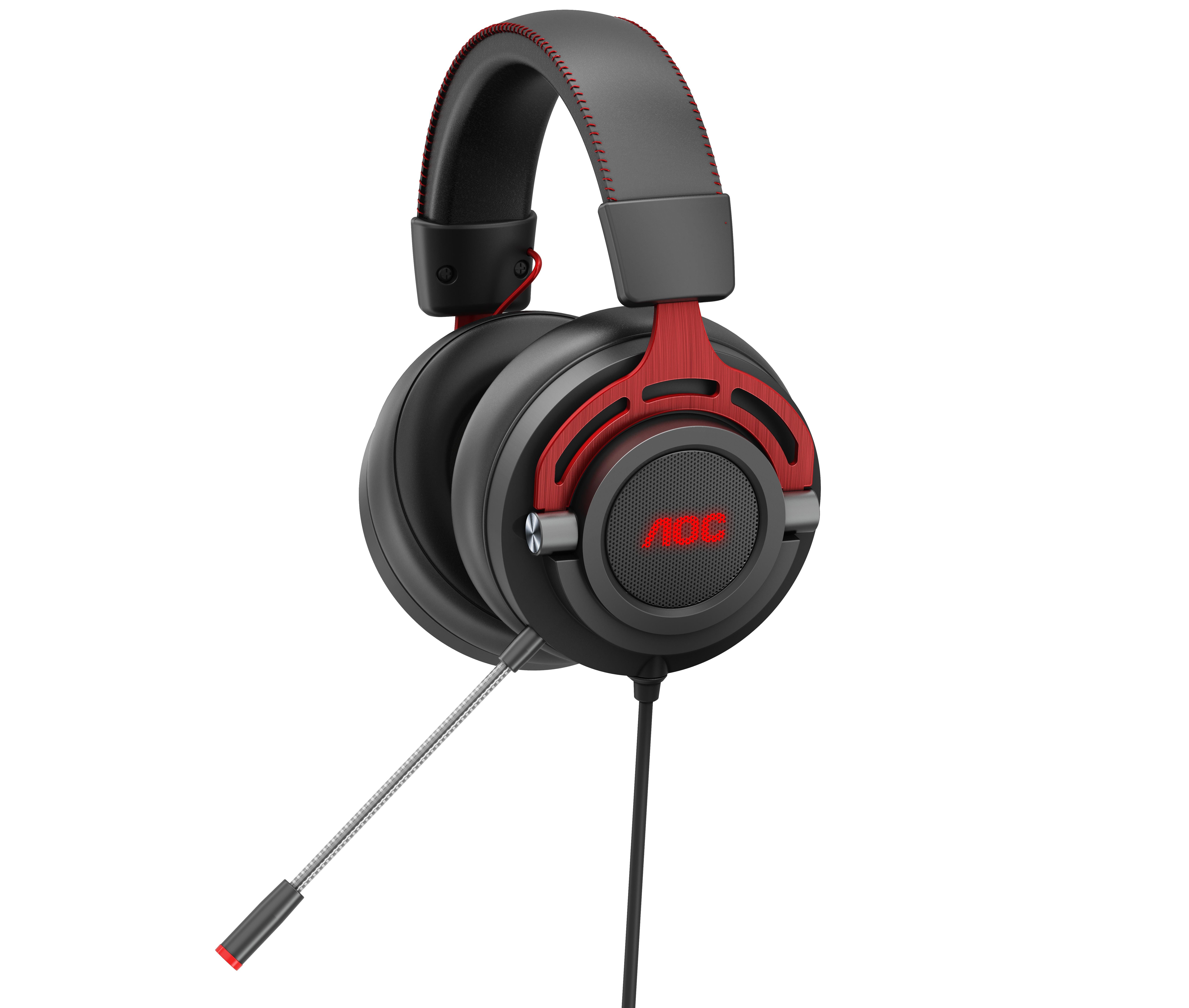 AOC GH300 Cuffie Gaming Over-Ear con Retroilluminazione RGB | Yeppon
