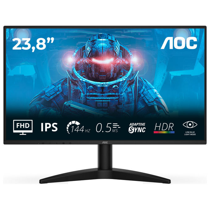 AOC, Monitor FHD 23.8'' 144Hz, LED Nero, 24B36X