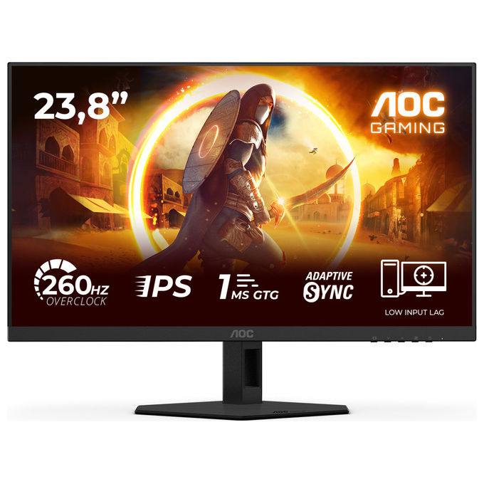 Aoc 24G4ZRE Monitor PC 23,8" Full HD IPS 260 Hz (Nero - Rosso)