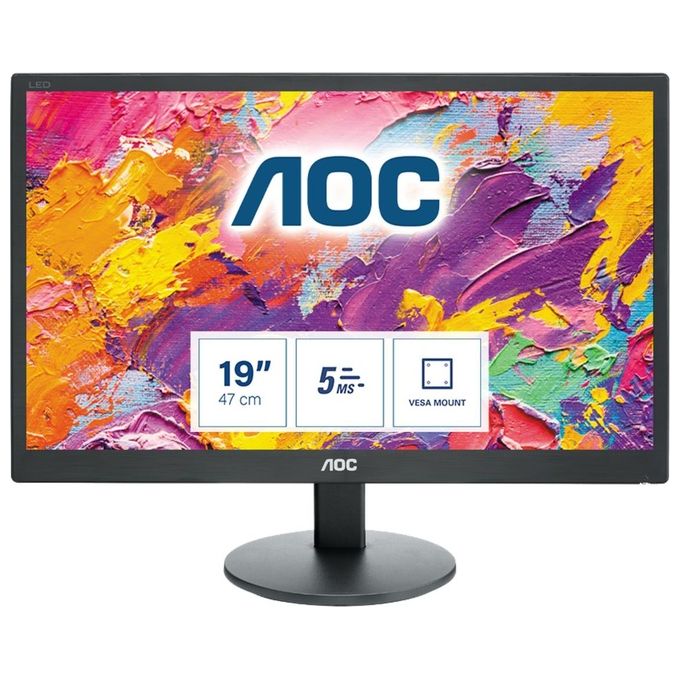 AOC Monitor 18.5'' LED TN E970SWN 1366 x 768 HD Tempo di Risposta 5 ms