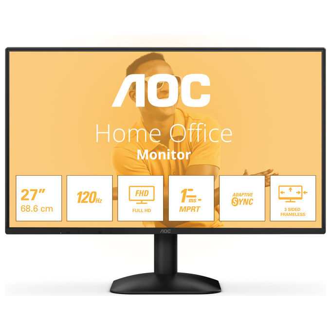 Aoc Monitor Led 27'' Full Hd 120Hz 27B31H Nero