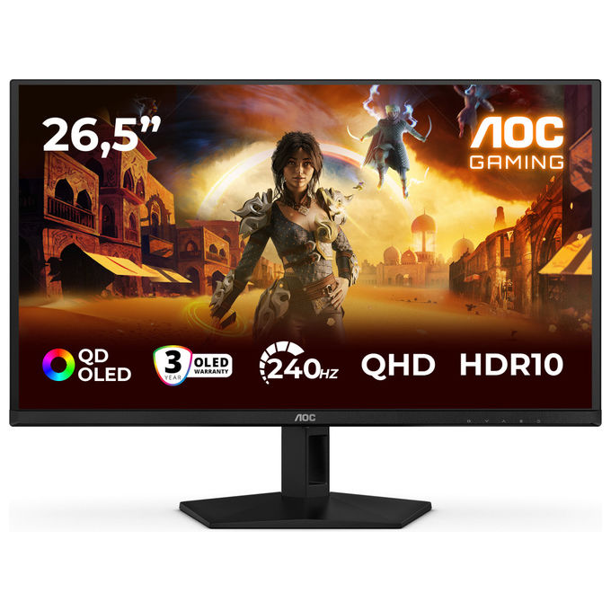 Aoc G4 Q27G41ZDF Monitor PC 26,5" Quad HD OLED (Nero - Rosso)