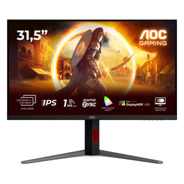 AOC, Monitor PC, 4K Ultra HD, 31.5", 1 ms, Nero e Rosso