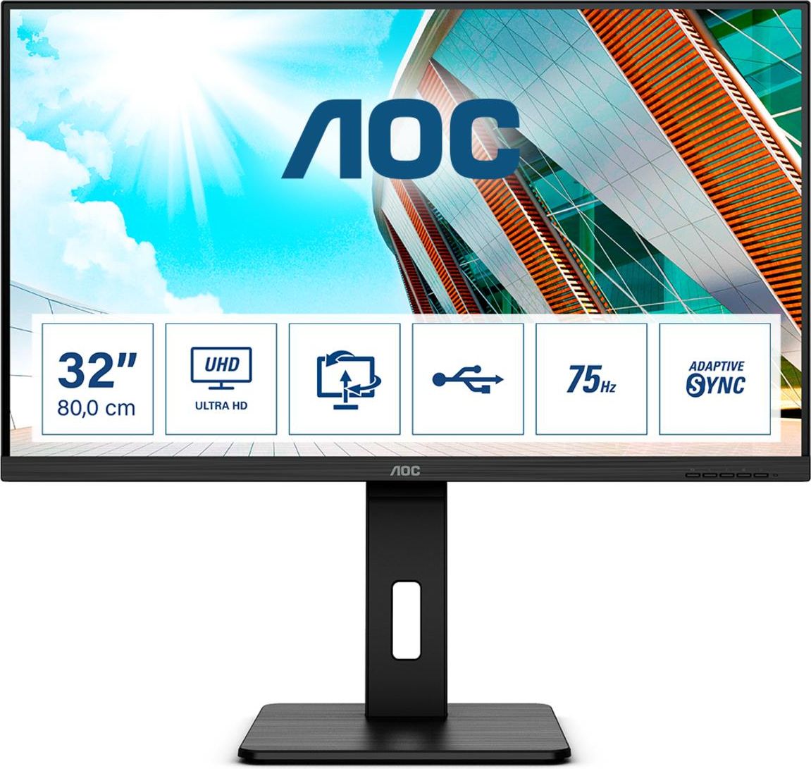 AOC Monitor 31.5'' LED U32P2 3840x2160 4K Ultra HD Tempo di Risposta 4 ms