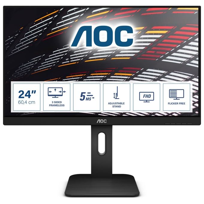 AOC Monitor Flat 23.8" Pro-line 24P1 1920 x 1080 Tempo di risposta 5 ms