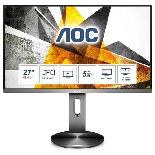 AOC Monitor 27" LED IPS U2790PQU 3840 x 2160 Ultra HD 4K Tempo di Risposta 5 ms
