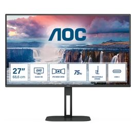 Monitor 27" LED IPS Q27V5C / BK 2560 x 1440 4K Ultra HD Tempo di Risposta 4 ms Nero