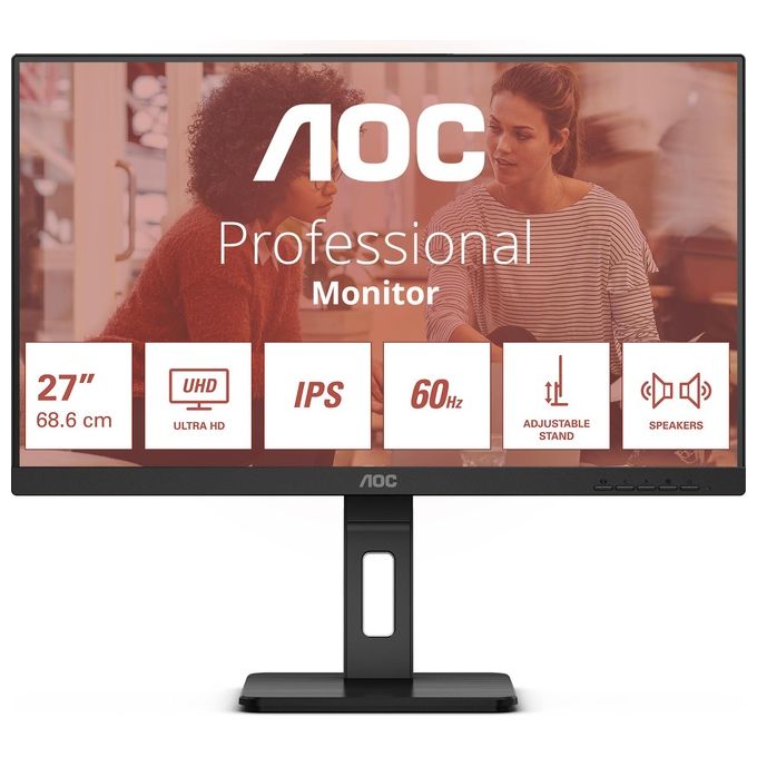 Image of AOC U27E3UF Monitor 27'' IPS 3840x2160 60HZ REG
