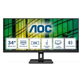 U34E2M Monitor Pc 34" 3440x1440 Pixel Wide Quad HD Nero