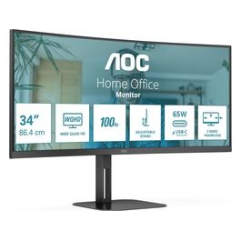 V5 CU34V5C Monitor Pc 34" 3440x1440 Pixel Wide Quad Hd Led Nero
