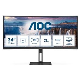 V5 CU34V5C Monitor Pc 34" 3440x1440 Pixel Wide Quad Hd Led Nero