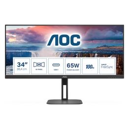 AOC V5 U34V5C/BK Monitor Pc 34" 3440x1440 Pixel UltraWide Quad Hd LCD Nero