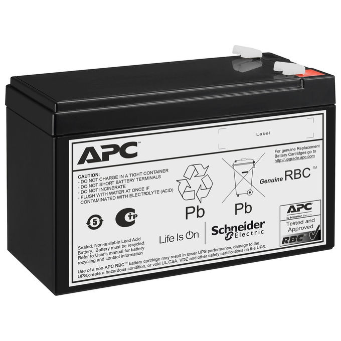 APC, Batteria UPS, 24V, 7Ah, Piombo Acido VRLA, APCRBC176