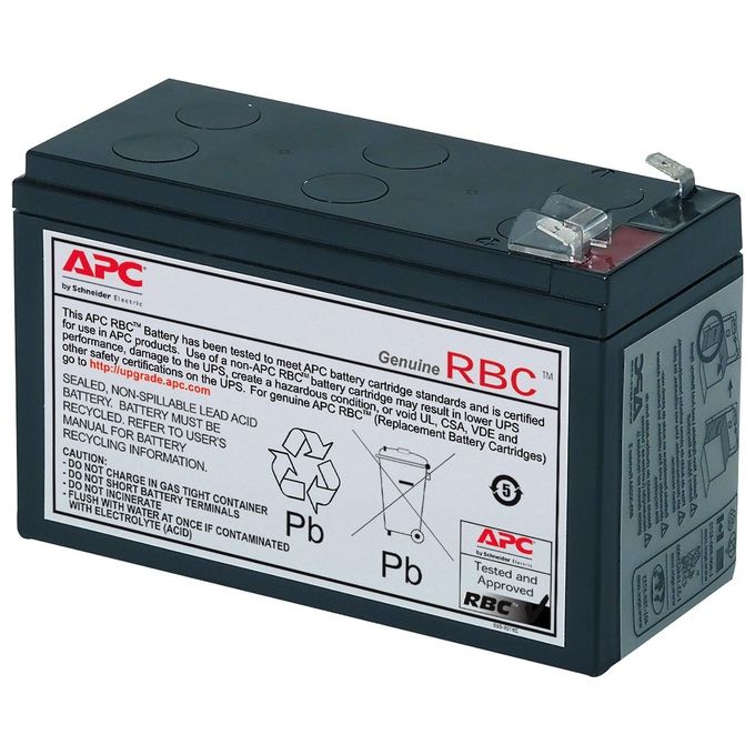 APC RBC2 Pacco Batterie Sostitutive per UPS VRLA 12V 7000 mAh compatibile BE550G-IT BK350EI BK500EI BH500INET SC420I