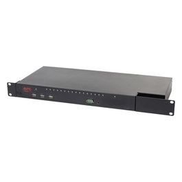 Apc KVM1116R Switch per Keyboard-Video-Mouse Kvm Montaggio Rack Nero