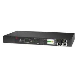 NetShelter Commutatore di Trasferimento Automatico AC 207-253 V 2000 VA 1 Fase USB Ethernet 10/100/1000 Connettori di Uscita 12 1U Nero