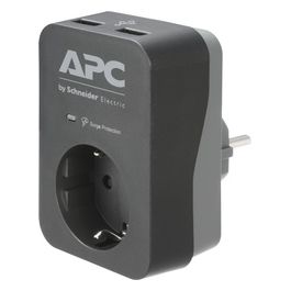 PME1WU2B-GR Protezione da Sovraccarico Nero/Grigio 1 Presa AC 230 V