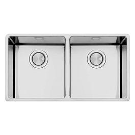 FEM3434UBC Serie Ferrara Lavello Acciaio Spazzolato da Incasso Sottotopiano 2 Vasche 80,2x47,2cm