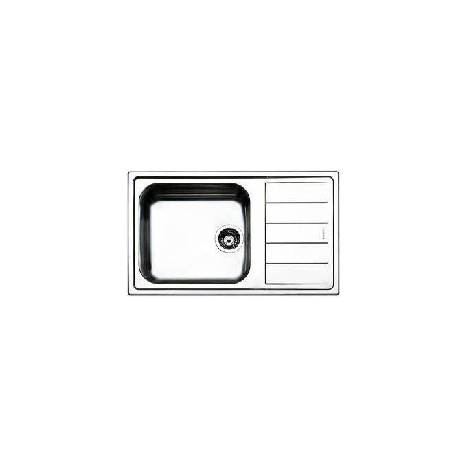 Apell LNG861ILBC Serie Linear Lavello da Incasso 1 Vasca Maxi Gocciolatoio Sinistro Acciaio Spazzolato