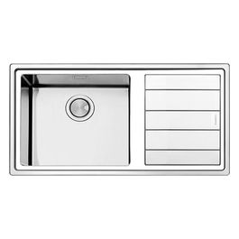 LNP1001IRBC Serie Linear Plus Lavello Acciaio Spazzolato da Incasso Gocciolatoio a Destra 1 vasca 10x50cm