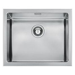 Apell LNR50SFR Serie Radius Lavello Cucina 1 Vasca Incasso Larghezza 57 cm materiale Acciaio Inox finitura Spazzolato