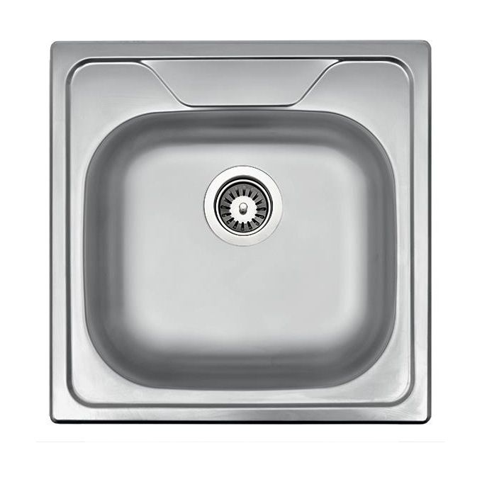 Apell OH501IPC Serie Oceano Lavello Acciaio inox prelucido da Incasso 1 Vasca Inox 50x50cm