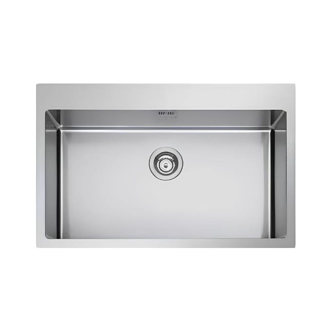Apell SZ76FBC Lavello Cucina 1 Vasca in Acciaio Incasso Larghezza 77 cm colore Acciaio
