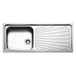 TO1161IRBC Lavello Incasso con Gocciolatoio Destro 116x50 1 Vasca Inox