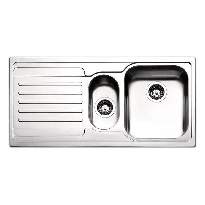 Apell VE1002ILBC Serie Venezia Lavello da Incasso  Gocciolatoio a Sinistra 1 Vasca e mezza 100x50cm