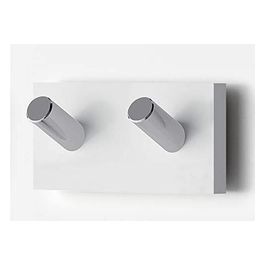Gancio Appendiabiti Rainbow Bianco/Bianco Resina 4x8x3,1 Cm