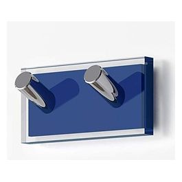 Gancio Appendiabiti Rainbow Blu Resina 4x8x3,1 Cm