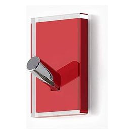 Gedy Gancio Appendiabiti Rainbow Rosso Resina 6,5x4,3x3,2 Cm