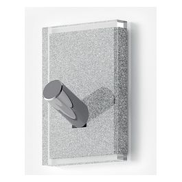 Gancio Appendiabiti Rainbow Grigio/Argento Resina 6,5x4,3x3,2 Cm