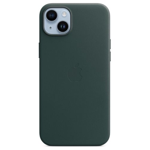 Apple Cover con MagSafe in Pelle Verde Foresta per iPhone 14 Plus
