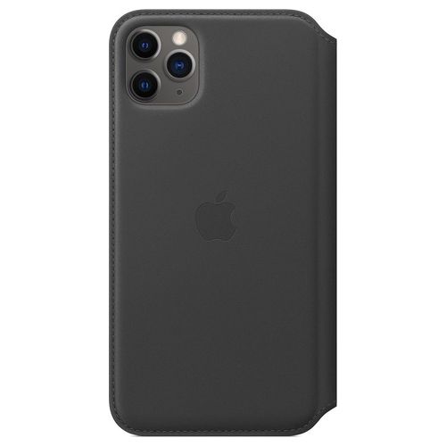 Apple Custodia Folio in Pelle per iPhone 11 Pro Max Nero