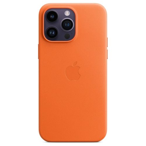 Apple Custodia MagSafe in Pelle per iPhone 14 Pro Max Orange