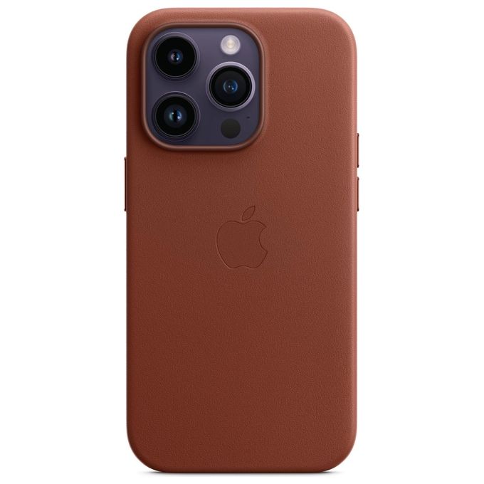Apple Custodia MagSafe in Pelle per iPhone 14 Pro Umber
