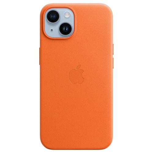 Apple Custodia MagSafe in Pelle per iPhone 14 Orange