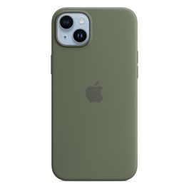 Apple Custodia MagSafe in Silicone per iPhone 14 Plus Oliva ​​​​​​​